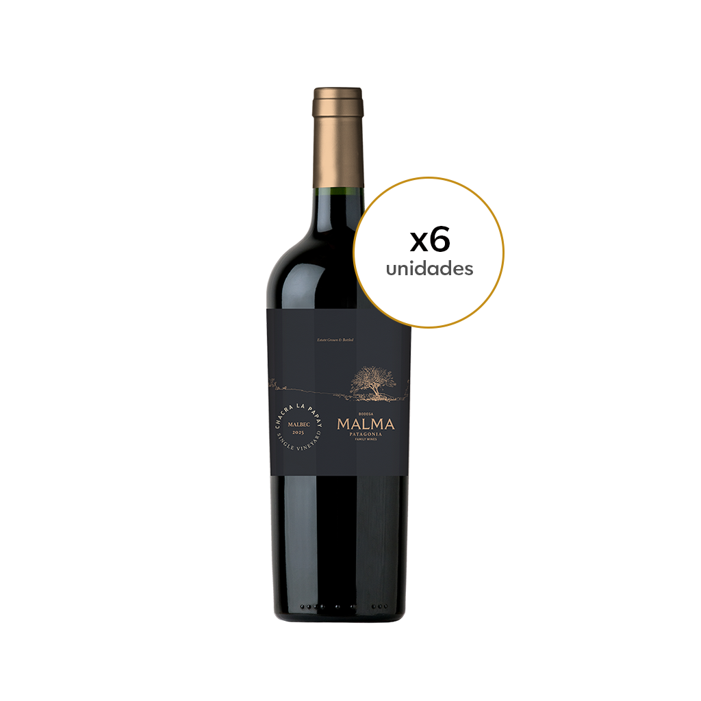 Chacra La Papay SV Malbec- Tintos 750 ml x6